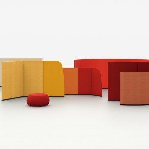 Rectangular Pix Cubo for two seats