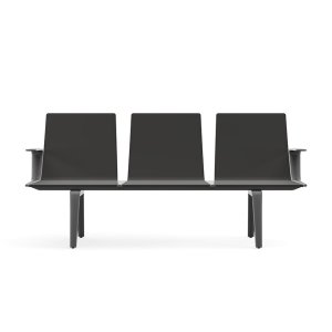 Anti-fingerprint black laminate on the Pausit seat module