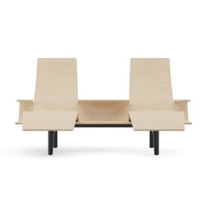 Chaise longue headrest on the Arper Pausit collection