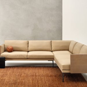 Three-seat Steeve Lou in a campus lounge