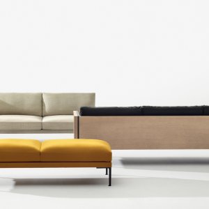 Steeve modular sofa by Arper in a lounge area