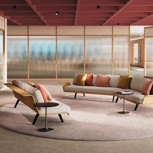 Lounge composition #60175 of Zinta by Arper