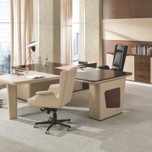 Sideboard of 228,5 centimetres beside the desk