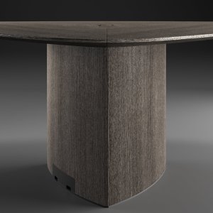 Internal cable path in the Trilo table leg
