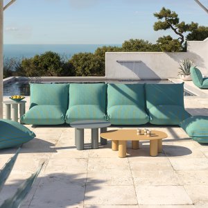 Brezza chair in a clubhouse terrace