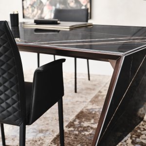 Titanium leg finish on the Nasdaq designer desk