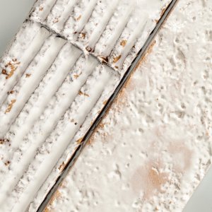 Handmade detail of a Chamotte brick