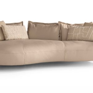 Lounge furnished with the Cierre Nuvola sofa