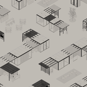 Informal training space within the Citterio CSS_Village layout