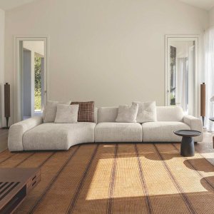 Armrest of the Cloud sofa in close view, 30 cm in width and 54 cm in height