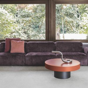 Cloud modular sofa from Flexteam measuring 375 cm, upholstered in a light fabric