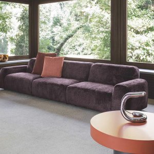 Corner composition of the Cloud sofa in a living space, sofas and lounge furniture