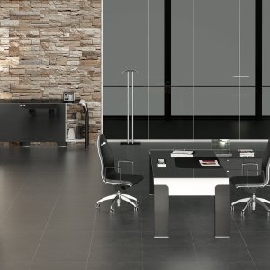 90° connecting table adding two seats to a modular AlfaOmega layout