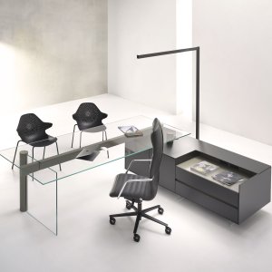 Attiva by Codutti with chromed triangular bridge sides and sand lacquered top