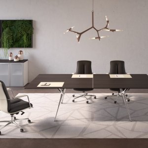 Mobile Genesis extension on castors beside the desk
