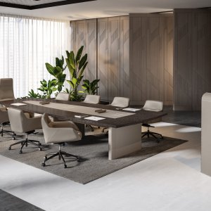Waiting area with Mithos side table and armchair