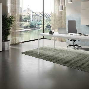 D1 office tables in a corporate floor