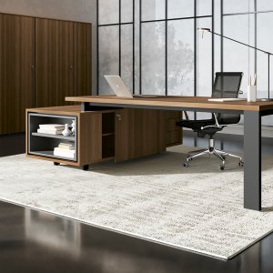 GO meeting table with central overlay