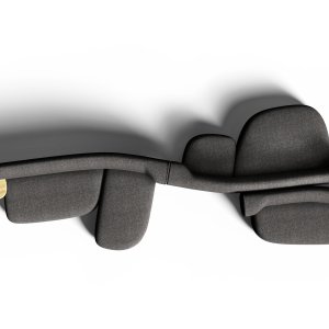 Corner composition of the Dorothea sofa system