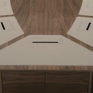 Black melamine internal structure inside the base