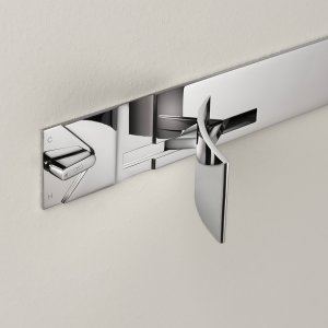 The Cut Plus shower column controls seen up close