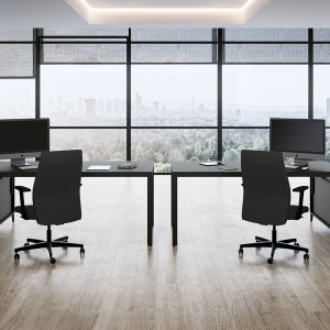Open-ring intermediate support of the D1 meeting table