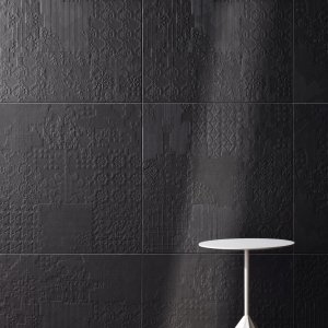 Washroom with Déchirer floor and wall by Mutina