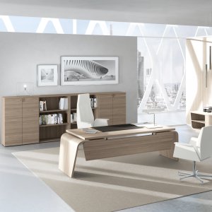 Natural walnut finish on the Larus
