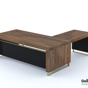 Coffee table 120 × 60 cm in smoked walnut, I Rovereschi collection