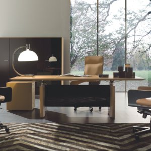 De Symetria modern executive table in an MD cabin