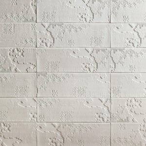 Bas-Relief Patchwork texture close-up by Mutina