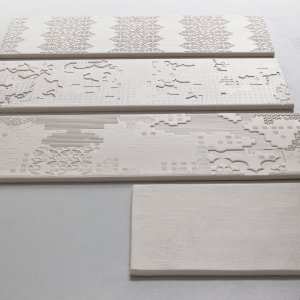 Bas-Relief Code floor 26.5x18 by Mutina