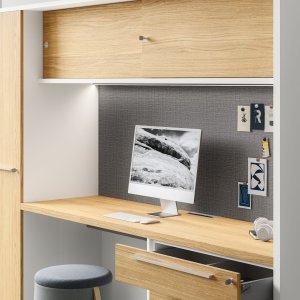 Height-adjustable Oxford desk by DVO at 142 cm