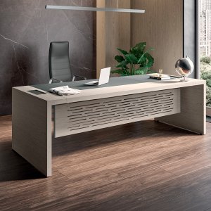 Designer office table e-10 by Quadrifoglio set for a review meeting
