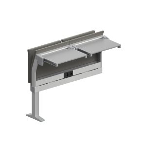 E5000 intermediate row bench with tip-up seat