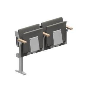 E5000 end row with tip-up seat only