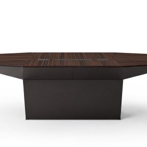 Eidos serving as a dining table with the aluminium cover closed