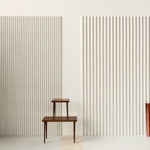 Rombini wall matched with Mutina Pico flooring per the catalogue