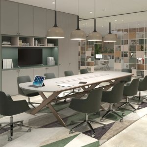 Melamine top on MDF of the Sant'Andrea Banko table