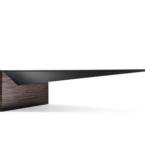 Euclideo low table 60 by 60 in ebony finish