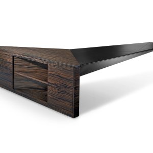 Euclideo low table 120 by 55 beside visitor seating