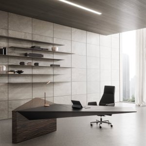 Euclideo desk by Ferruccio Laviani in a director cabin interior