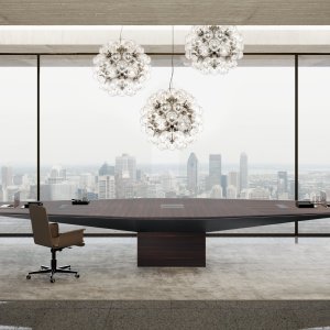 Euclideo conference table by i4Mariani in a corporate boardroom