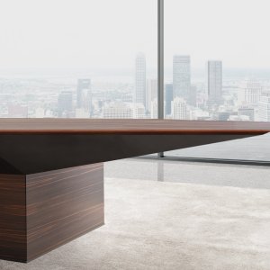 Left handed mirrored Euclideo desk configuration