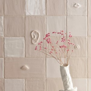 Faces & Figures by Mutina, eight-piece Face mix over Chalk Matt grounds
