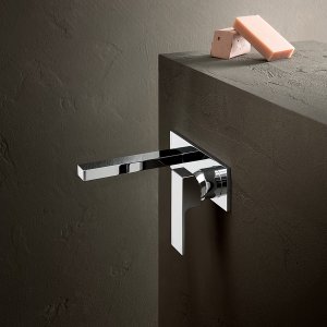 Sample of the Deep Black PVD finish offered on Mint by Fantini