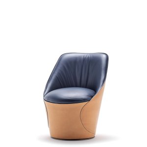 Covered seat lever of the Electa chair