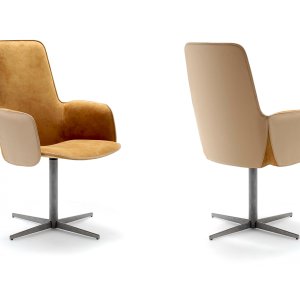 Electa BC swivel chair on a cross base