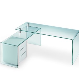 Glass executive desk Rialto in a director cabin