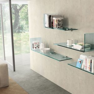 Glass fronts of the Rialto L drawer unit